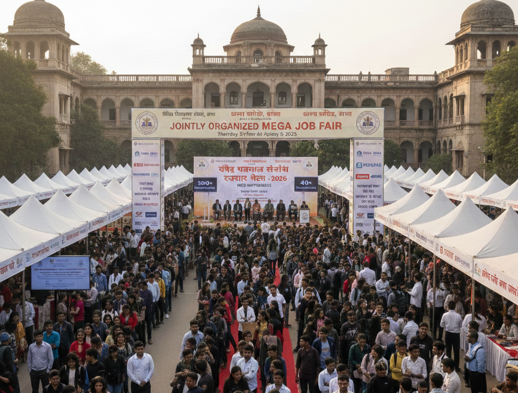 आगरा में नौकरियों की बौछार: आगरा कॉलेज में 5 फरवरी को लगेगा ‘रोजगार मेला’, 3000 से अधिक पदों पर होगी सीधी भर्ती