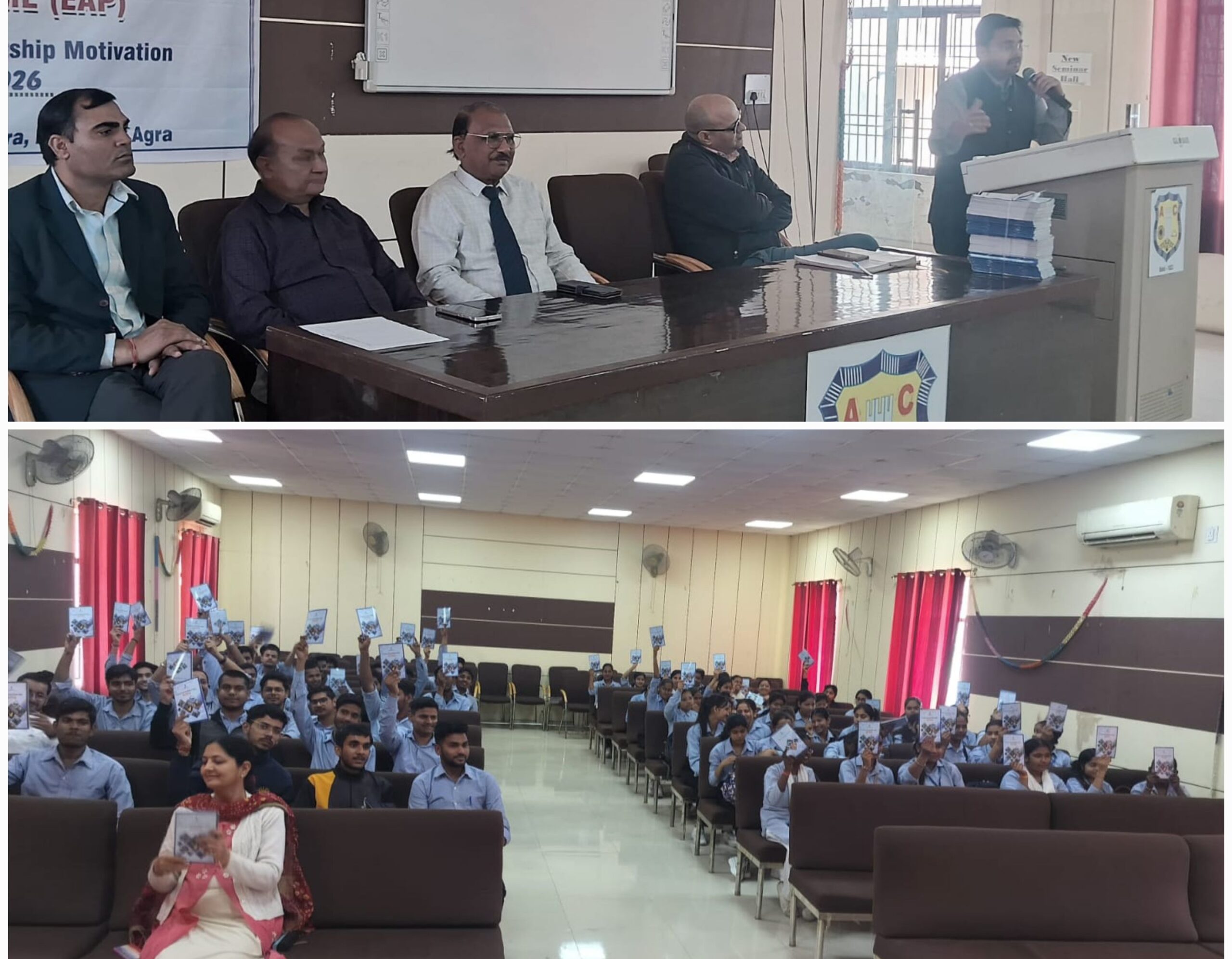 युवाओं के सपनों को मिली नई उड़ान: आगरा कॉलेज में MSME के सहयोग से ‘उद्यमिता जागरूकता कार्यक्रम’ संपन्न