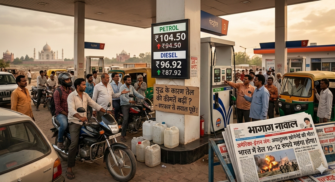 अमेरिका-ईरान जंग की आग में झुलसेगी आम जनता? 10 से 12 रुपये तक महंगे हो सकते हैं पेट्रोल और डीजल