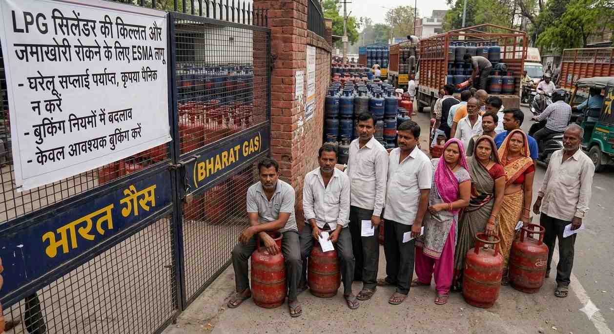 मिडिल ईस्ट जंग की आग: भारत में LPG सिलेंडर का संकट गहराया, सरकार ने जमाखोरी रोकने के लिए लगाया ‘एस्मा’​