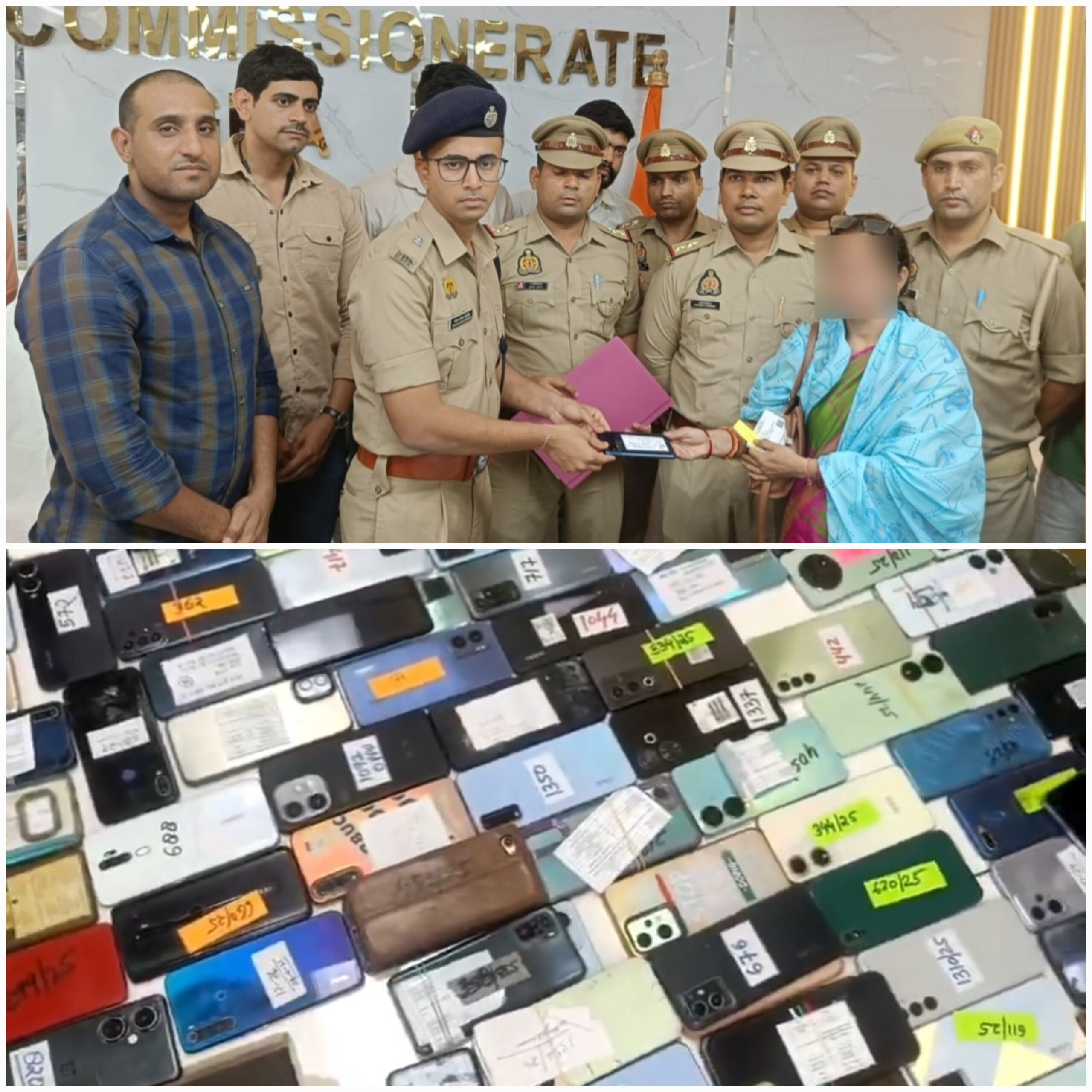 आगरा पुलिस का ‘ऑपरेशन रिकवरी’: 1 करोड़ के 304 गुम मोबाइल बरामद, तकनीक के प्रहार से लौटाई मुस्कान