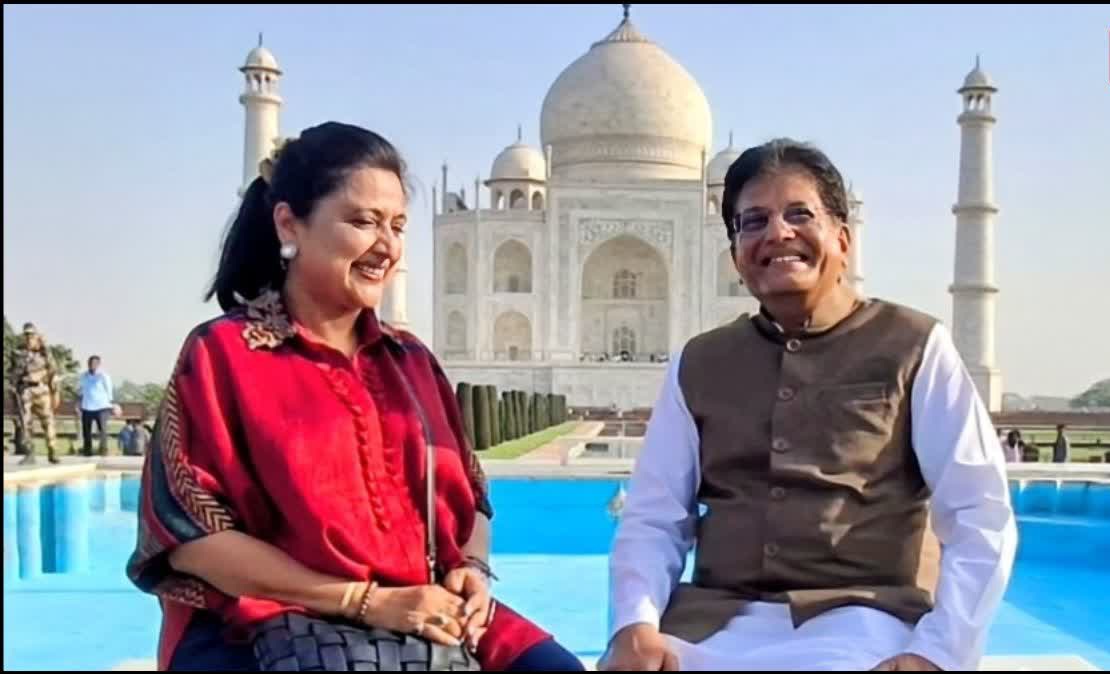 ताजमहल के साये में कूटनीति और व्यापार: पीयूष गोयल और न्यूजीलैंड के मंत्री ने साझा किया ‘प्रेम के प्रतीक’ का जादू