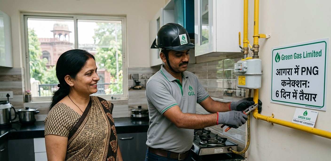 आगरा में एलपीजी की किल्लत से मिलेगी मुक्ति: मात्र 6 दिन में लगेगा पीएनजी कनेक्शन, जानें क्या है पूरी प्रक्रिया